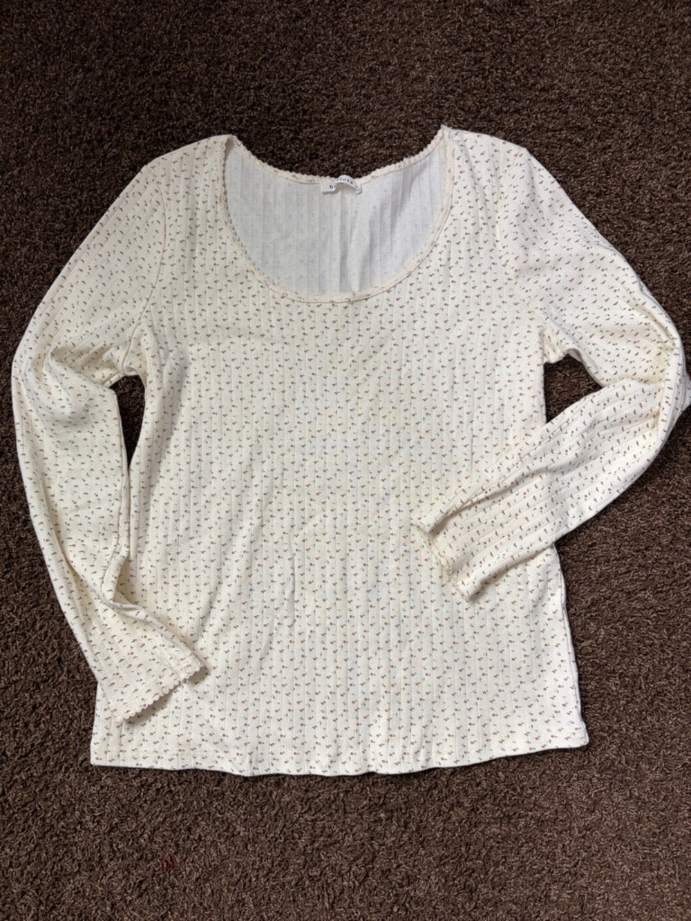 Women’s Neuflora Mallory cream floral top